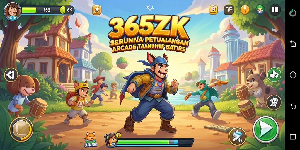 Screenshot gameplay 365ZK yang menampilkan momen seru dan tantangan Arcade.