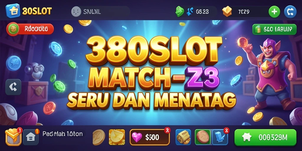 Tangkapan layar gameplay 380SLOT yang menampilkan aksi Match-3 seru.