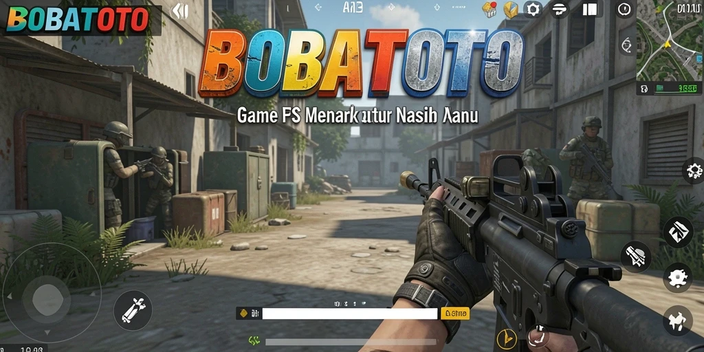 Gameplay intens BOBATOTO yang menampilkan aksi FPS mendebarkan.