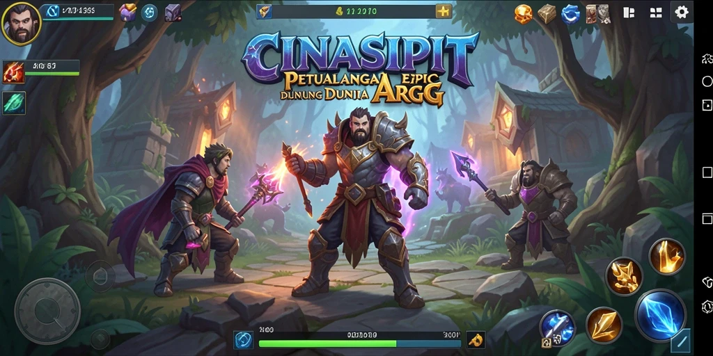 Screenshot menampilkan gameplay intens dan dunia fantastis dari CINASIPIT.