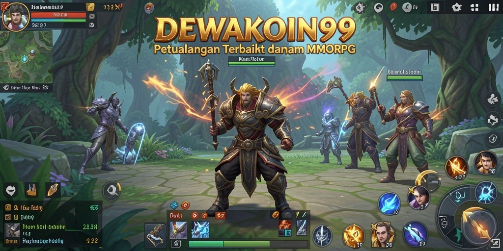 Tampilan gameplay seru dari DEWAKOIN99 dalam dunia MMORPG.