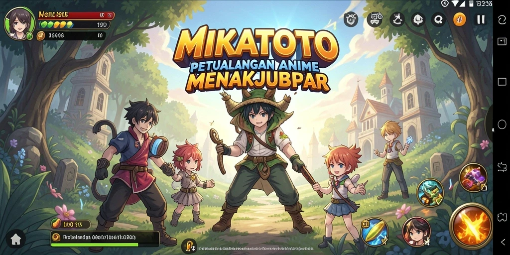 Tampilan gameplay MIKATOTO yang seru dan penuh aksi.