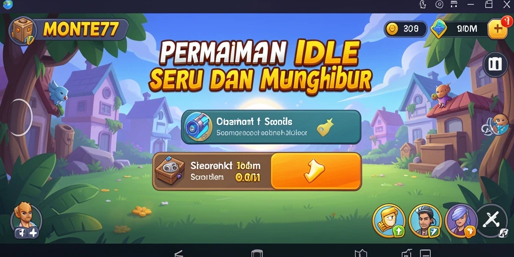 Tampilan menarik dari gameplay <strong>MONTE77</strong> menunjukkan mekanisme Idle yang menghibur.