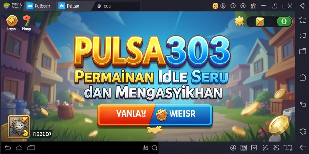 Tampilan gameplay seru dan santai dari PULSA303 dengan elemen Idle.