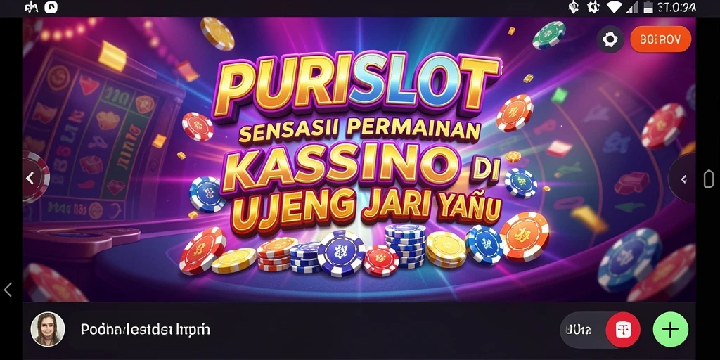 Tampilan gameplay menarik dan interaktif dari game Kasino PURISLOT.