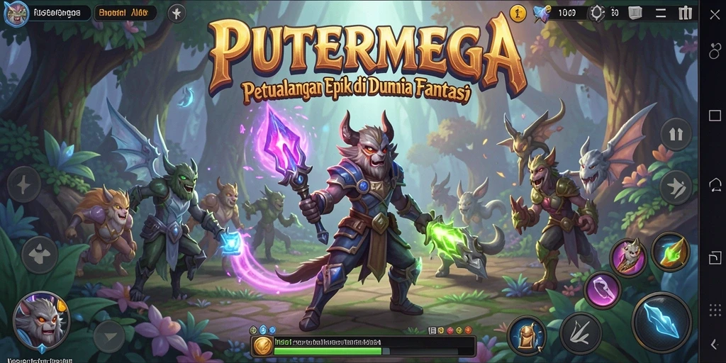 Gameplay seru PUTERMEGA di dunia fantasi.