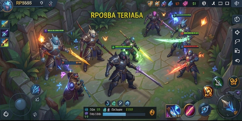 Gameplay RP888 yang seru dan penuh aksi di medan pertempuran.