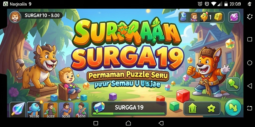 Tampilan gameplay menarik dari SURGA19 dengan teka-teki yang menantang.